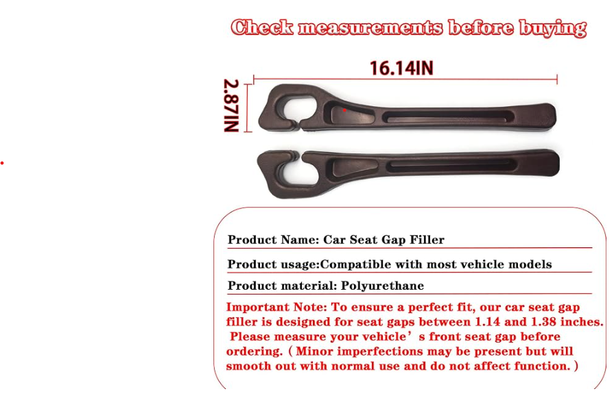 Car Seat Gap Filler Organizer – 2-in-1 Set (Pack of 2)