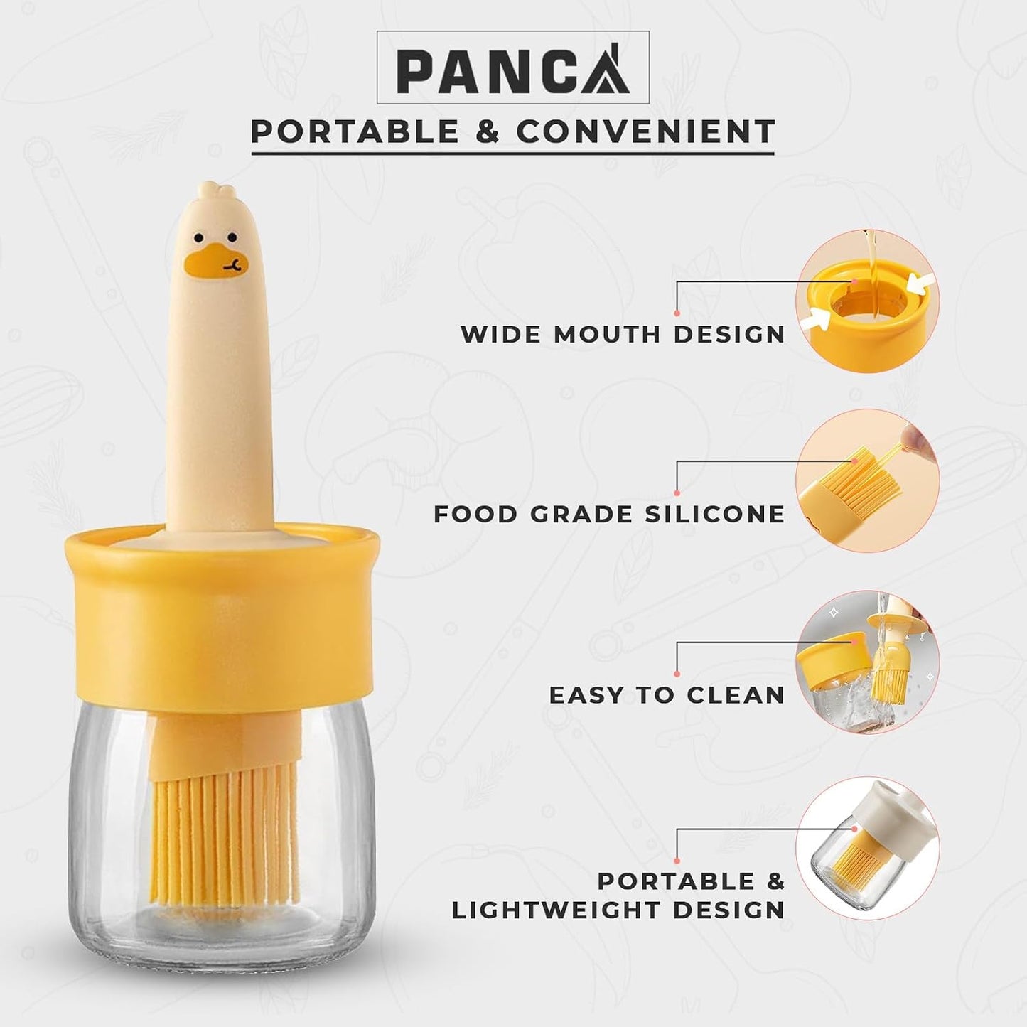 Premium Leakproof Oil Dispenser with Silicone Brush
