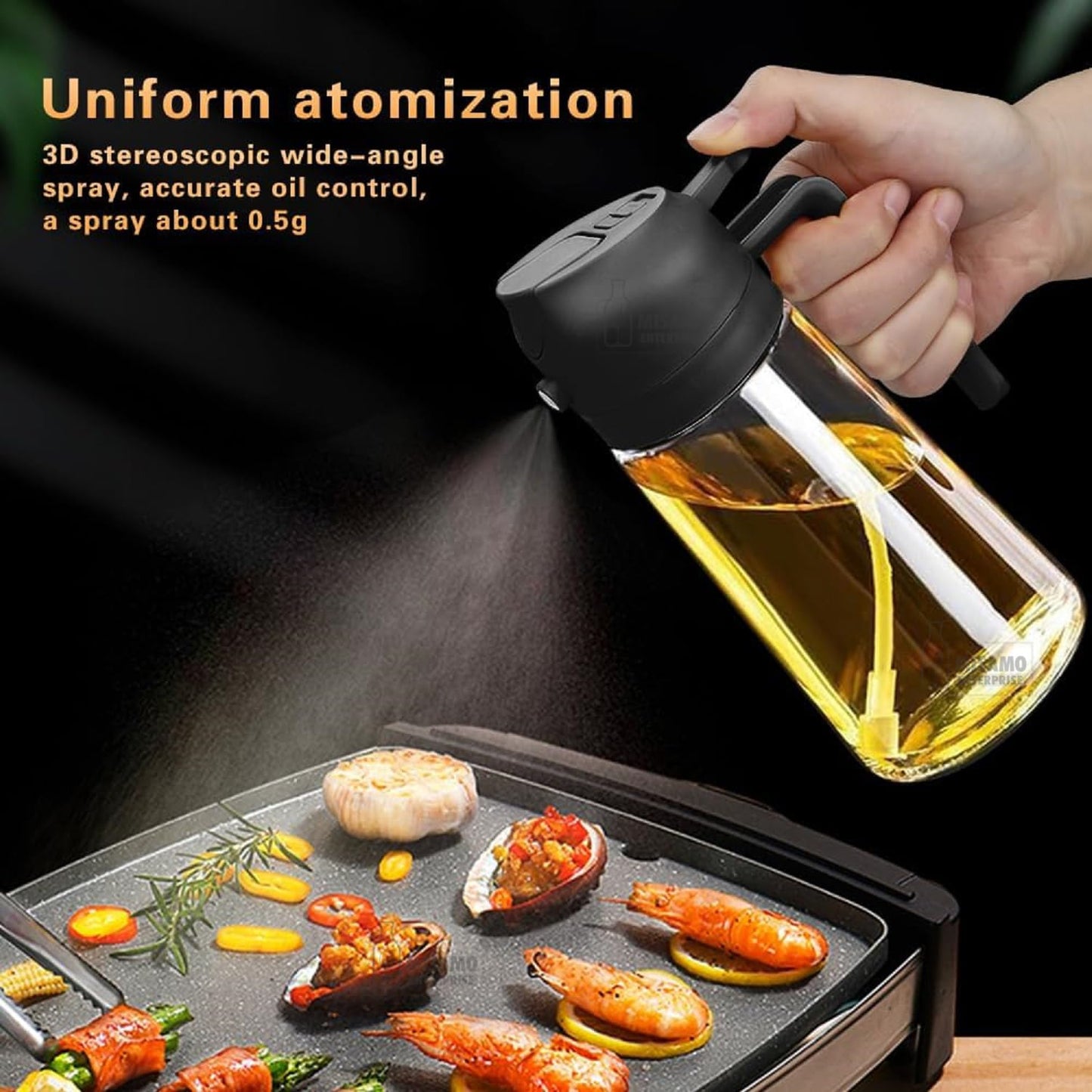 Dual-Function Oil Dispenser and Sprayer