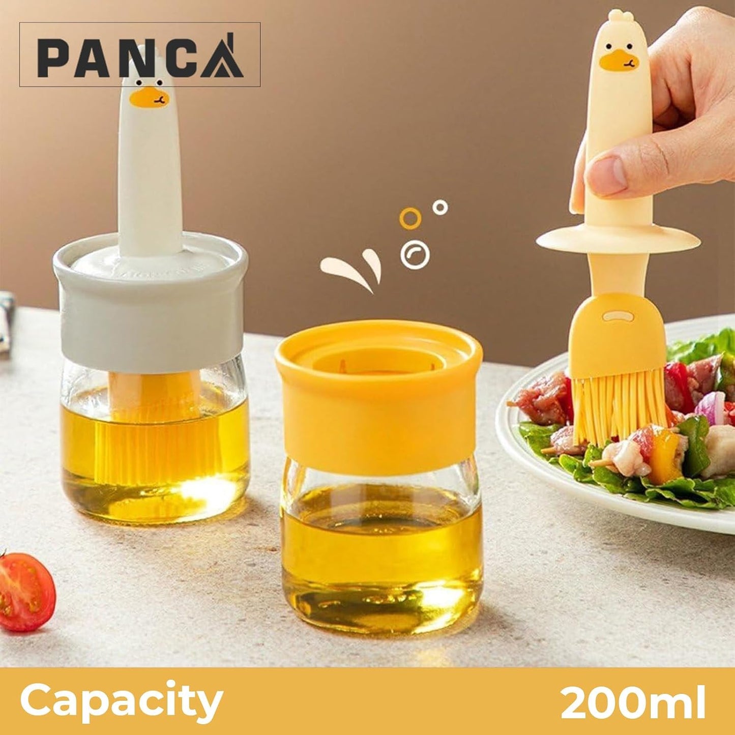 Premium Leakproof Oil Dispenser with Silicone Brush