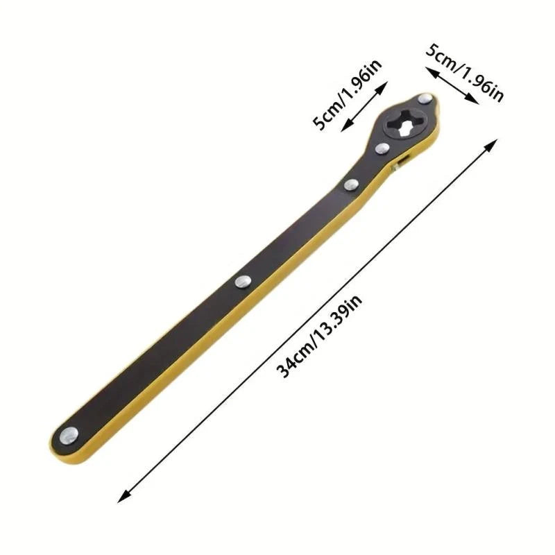 Labor-Saving Wrench – 360° Swivel Auto Jack Ratchet Wrench & Lug Wrench
